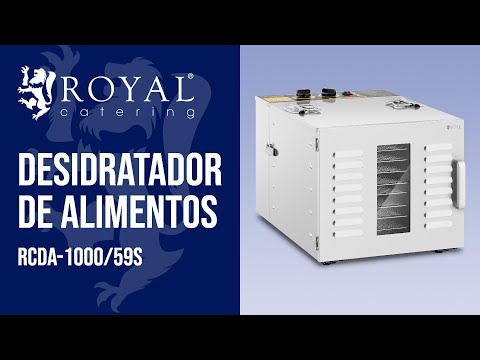 vídeo - Desidratador de alimentos - 1000 W - 10 prateleiras