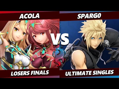Kowloon Kagaribi LOSERS FINALS - Spargo (Cloud) Vs. Acola (Pyra Mythra) Smash Ultimate - SSBU