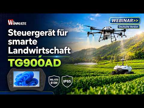  Zuverlässige Steuerung von Agrarrobotern im Feld | Winmate TG900AD Rugged Controller