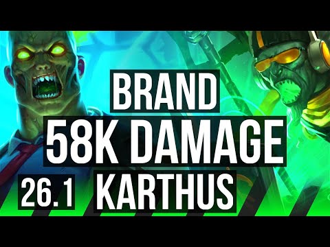 BRAND vs KARTHUS (JGL) | Good KDA: 25/1/10, 58K damage | EUW Master | 26.1