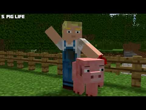 TOP 5 Life Animations ! - Craftronix Minecraft Animation