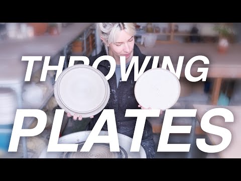 How to throw a plate on the pottery wheel