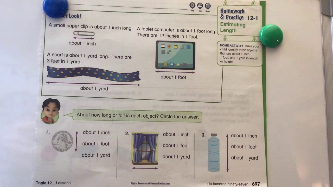 2nd grade homework 12-1