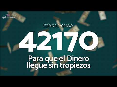 Codigo Sagrado 42170 Para Atraer Dinero sin tropiezos