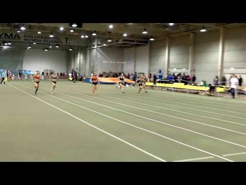 60 m női síkfutás „B” döntő célba érkezése