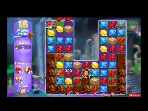 Wonka's World of Candy Level 654 NO BOOSTERS - A S GAMING ✔