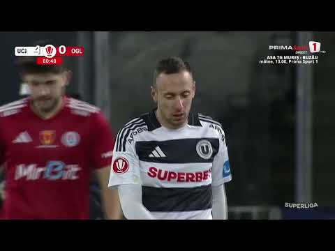 REZUMAT: "U" Cluj - Oţelul 4-0. Clujenii, oficial în play-off. FCSB, şanse tot mai mici...