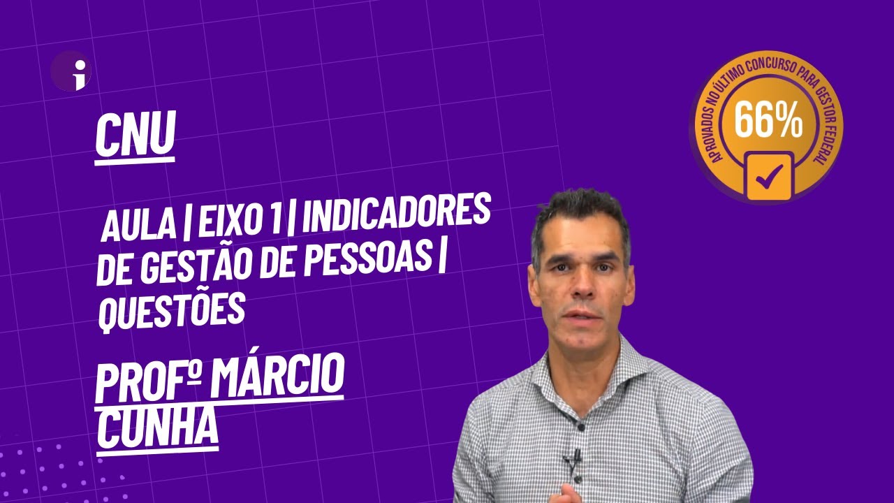 CNU | Aula | Eixo 1 | Indicadores de  Gestão de Pessoas | Questões