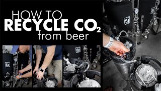 How to purge a beer keg with recycled carbon dioxide