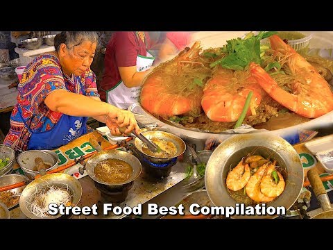 Street Food Best Compilation - King River Prawns Hot pot, Oyster Egg, Best Barramundi Fish Ep11