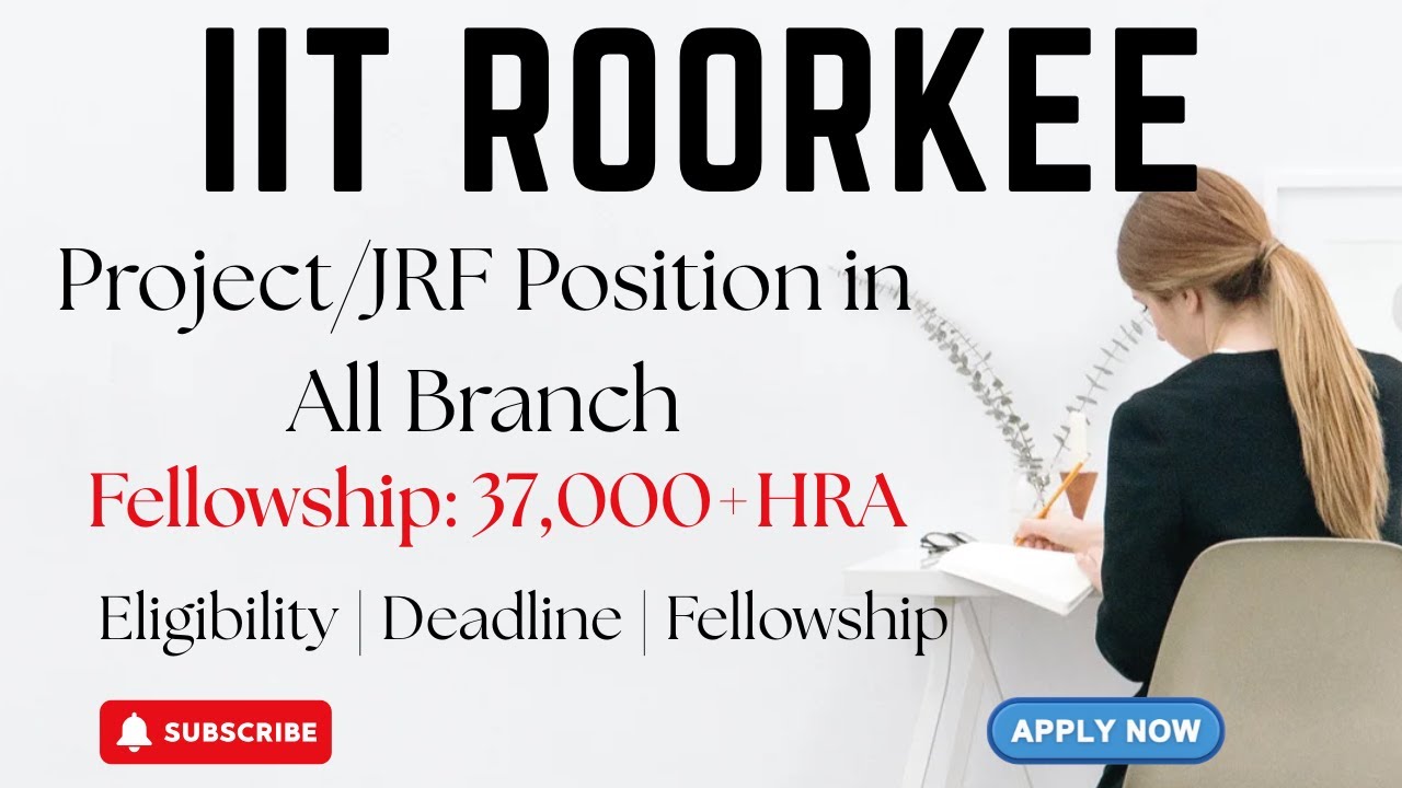IIT Roorkee JRF / Research Assistant Vacancy 2026 | Latest Project Recruitment | HustleWithRishu