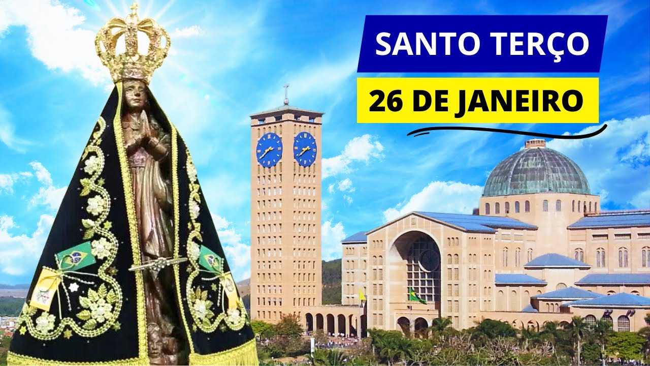 SANTO TERÇO DE APARECIDA DE HOJE - 26/01/2025 | MISTÉRIOS GLORIOSOS | 3º DOMINGO DO TEMPO COMUM