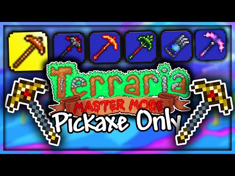 Can You Beat Terraria Master Mode with ONLY PICKAXES?