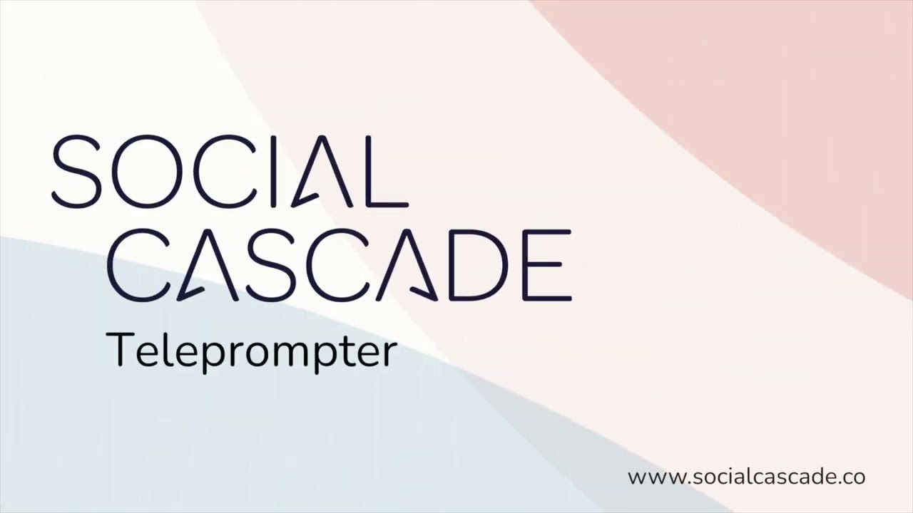 Master the Social Cascade Teleprompter App | Full End-to-End Training