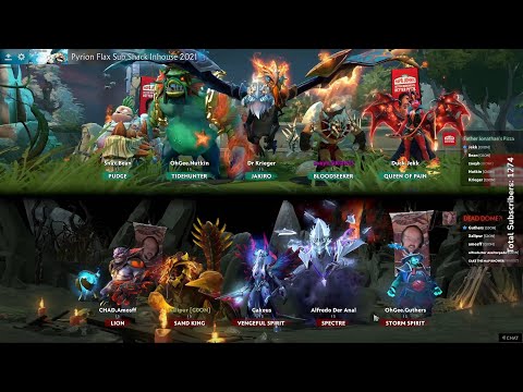 PFlax, Aui 2000, Cap and Jenkins cast PFlax Sub Dota 2 Inhouse Tournament Nov 9 2021