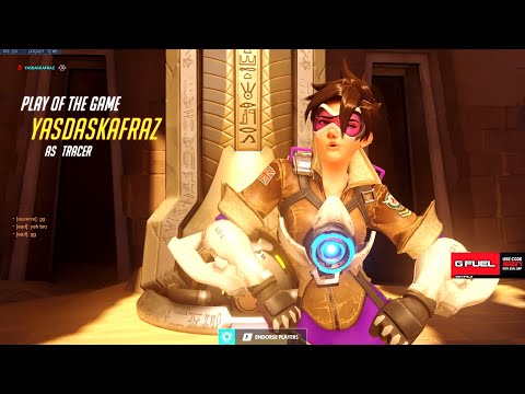 Surefour Carry Tracer - POTG! [ Overwatch Season 33 Top 500 ]