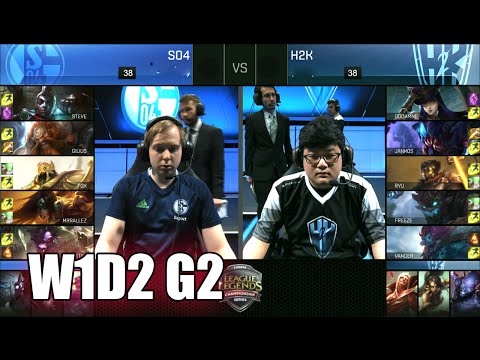 H2K Gaming vs FC Schalke 04 | Game 2 S6 EU LCS Summer 2016 Week 1 Day 2 | H2K vs S04 G2 W1D2