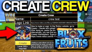 How to Make a Crew in Blox Fruits - 2024