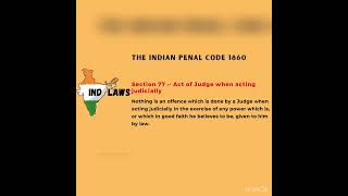 IPC Section 77- Act of Judge when acting judicially