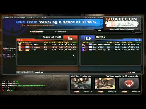 FACEIT TV - CA 3v3 Road to Quakecon Finale - (l0wfly vs. faces - SEMIFINAL)