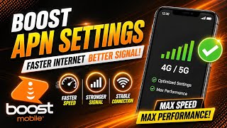 boost mobile APN data lte internet Settings