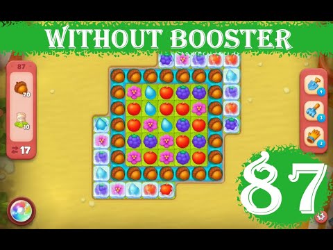 Gardenscapes Level 87 - [17 moves] [2023] [HD] solution of Level 87 Gardenscapes [No Boosters]
