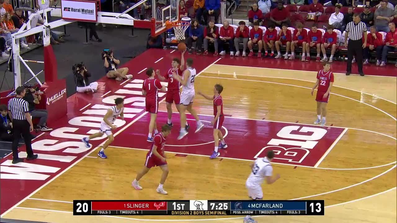 Garrett Crull lays it in for McFarland