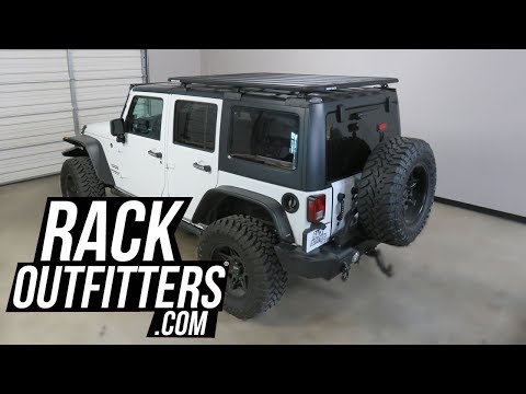 Rhino-Rack Pioneer Platform Backbone System For 2011 to 2017 Jeep Wrangler Unlimited