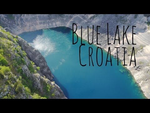 Blue and Red Lake Imotski Croatia