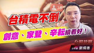 台積電不倒，創意、家登、辛耘續看好！｜台股攻略｜劉烱德 (圖)