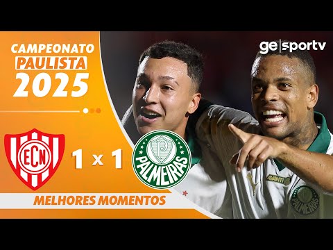 NOROESTE 1 X 1 PALMEIRAS | MELHORES MOMENTOS | 2ª RODADA CAMPEONATO PAULISTA 2025 | ge.globo