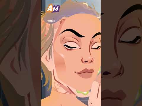 A Disgusting Old Woman Wore The Costume Of A Young Beauty