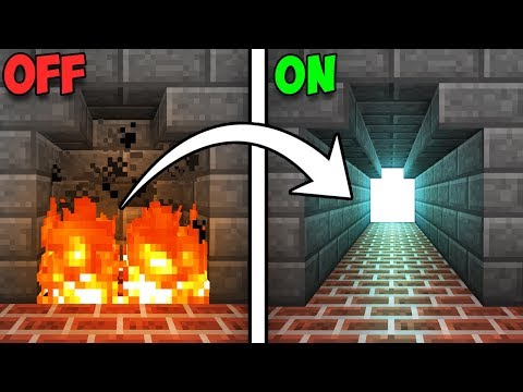 Fully Hidden Fireplace Entrance! - Minecraft Tutorial