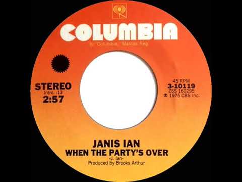 1975 Janis Ian - When The Party’s Over