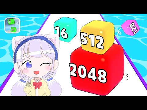 Combine number cubes with Jump! Create 2048! Cubes 2048 Jump Game