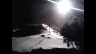 preview picture of video 'Night-time blizzard in Montbray'