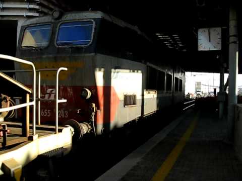 E655.243 grigio blu + Tramogge con MD Roma Smistamento - Cerignola