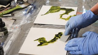 Abstrakte malerei/ How to paint/Demo Peinture abstraite/Abstract Art /Pintura abstracta