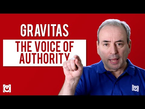 Speaking with the Voice of Authority: How it Builds Gravitas