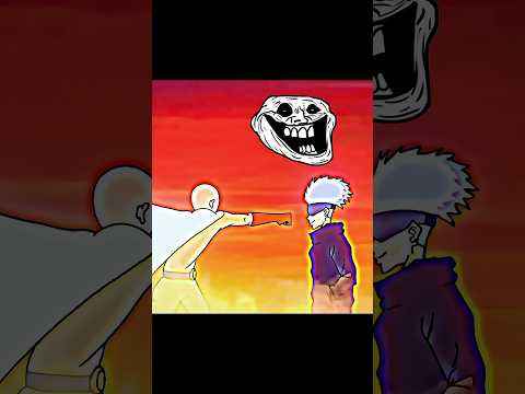 Saitama (One Punch Man) VS Satoru Gojo Saitama ( Jujutsu Kaisen )☠️🗿 #phonk #shortsfeed #anime #gojo