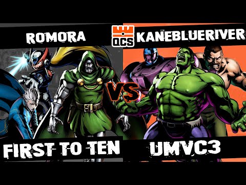 Romora vs KaneBlueRiver | First to 10 | Ultimate Marvel vs Capcom 3