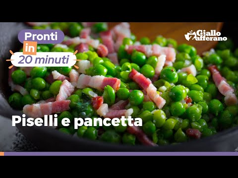 PISELLI CON PANCETTA IN PADELLA: ricetta facile e veloce!