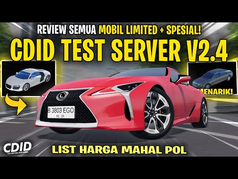 NEW CAR TEST SERVER REVIEW AND LIMITED PRICE LIST CDID UPDATE V2.4 - CDID V2.4 Update Test Server