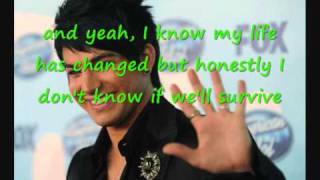 adam lambert loaded smile with lyrics