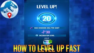 LEVEL 20 REACHED! HOW TO LEVEL UP FAST IN JURASSIC WORLD ALIVE!