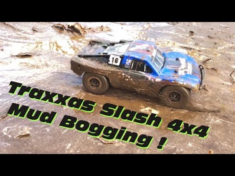 Traxxas Slash 4x4 “ULTIMATE BASHER BUILD”  ~  MUD BOGGING !!