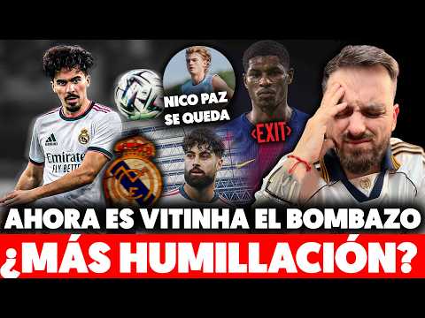 🤬¡¡BASTA YA!! FILTRAN que VITINHA sería el BOMBAZO de FLORENTINO ¿MÁS HUMILLACIÓN? · RASHFORD SE VA