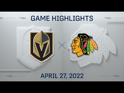 NHL Highlights | Golden Knights vs. Blackhawks - Apr. 27, 2022
