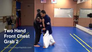 Hapkido Two Hand Front Chest Grab 2