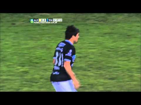 Vilchez no pudo con Campodónico. Aldosivi 0 - Temperley 0. Fecha 18. Primera División 2015. FPT.